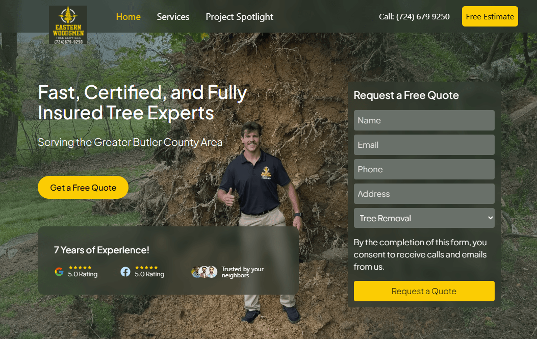 easternwoodsmen.com preview